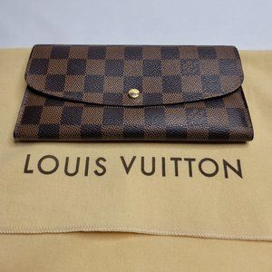 Louis Vuitton Emilie Damier Ebene Wallet